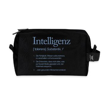 Intelligenz Wortdefinition Wissen Social Media - Recycelte Kulturtasche - Schwarz - Vorne