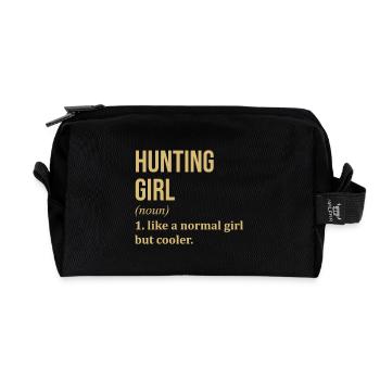 Jagd - Recycelte Kulturtasche - Schwarz - Vorne