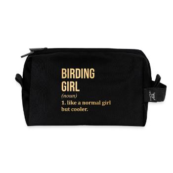Vogelbeobachtung - Recycelte Kulturtasche - Schwarz - Vorne