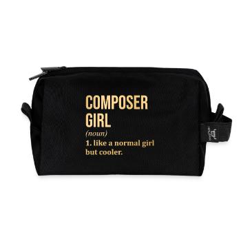 Komponist - Recycelte Kulturtasche - Schwarz - Vorne