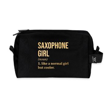Saxophon - Recycelte Kulturtasche - Schwarz - Vorne