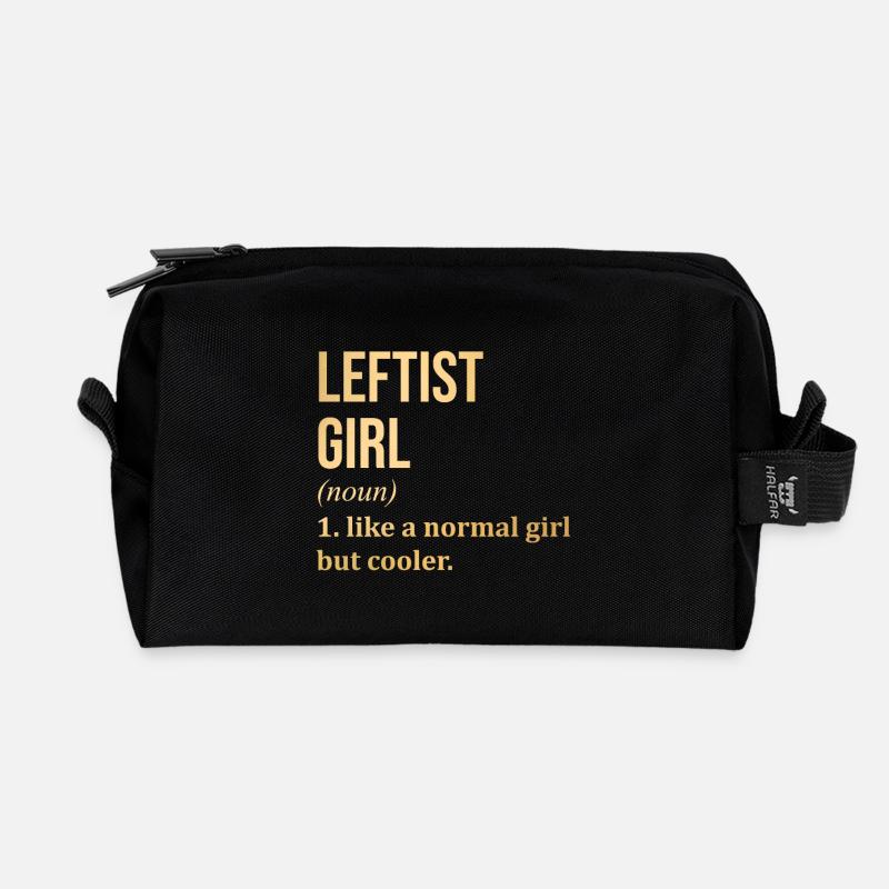 Linker Glauben - Recycelte Kulturtasche - Schwarz