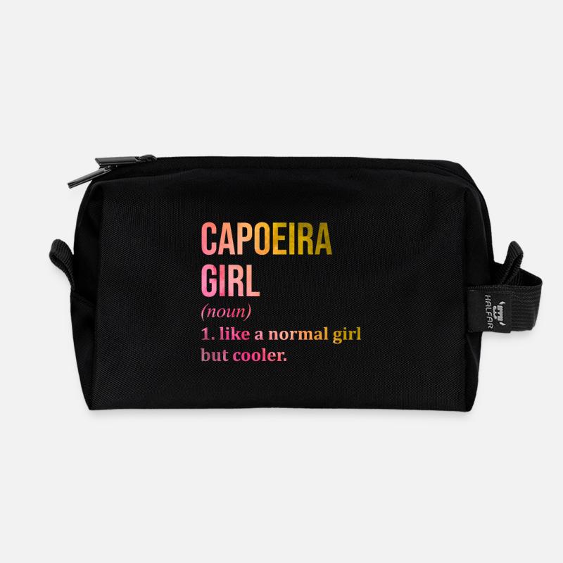 Capoeira - Recycelte Kulturtasche - Schwarz