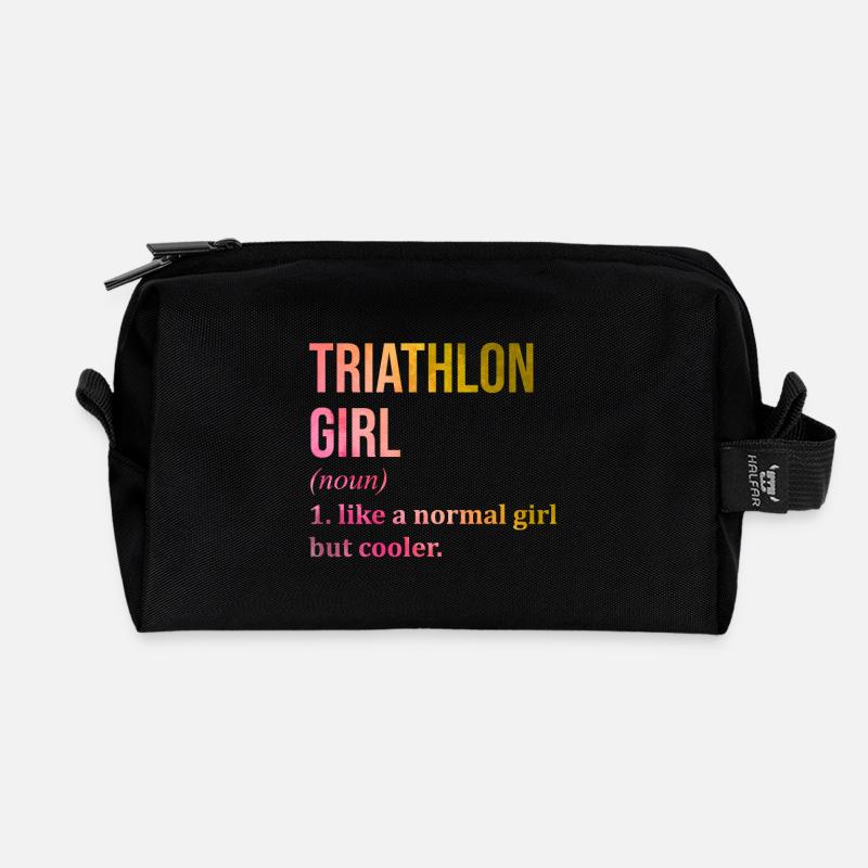 Triathlon - Recycelte Kulturtasche - Schwarz