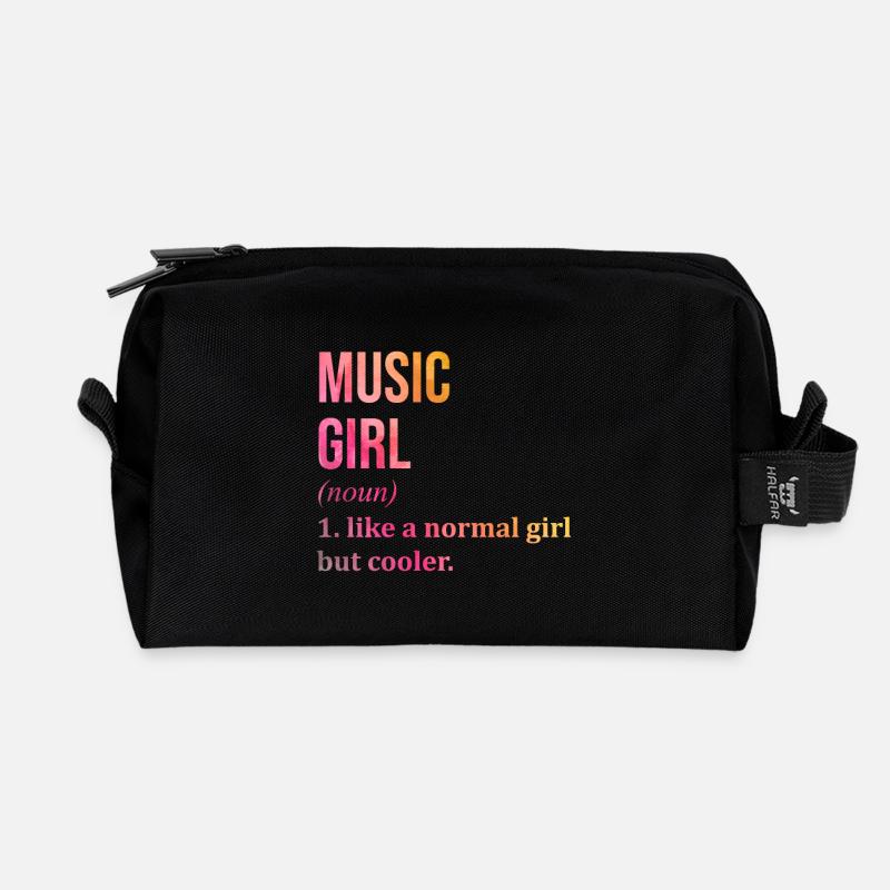 Musik - Recycelte Kulturtasche - Schwarz
