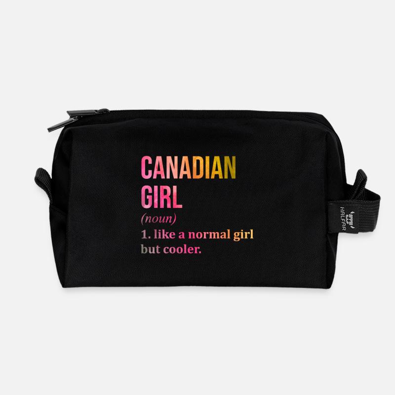Canada - Recycled Toiletry Zip Bag - black
