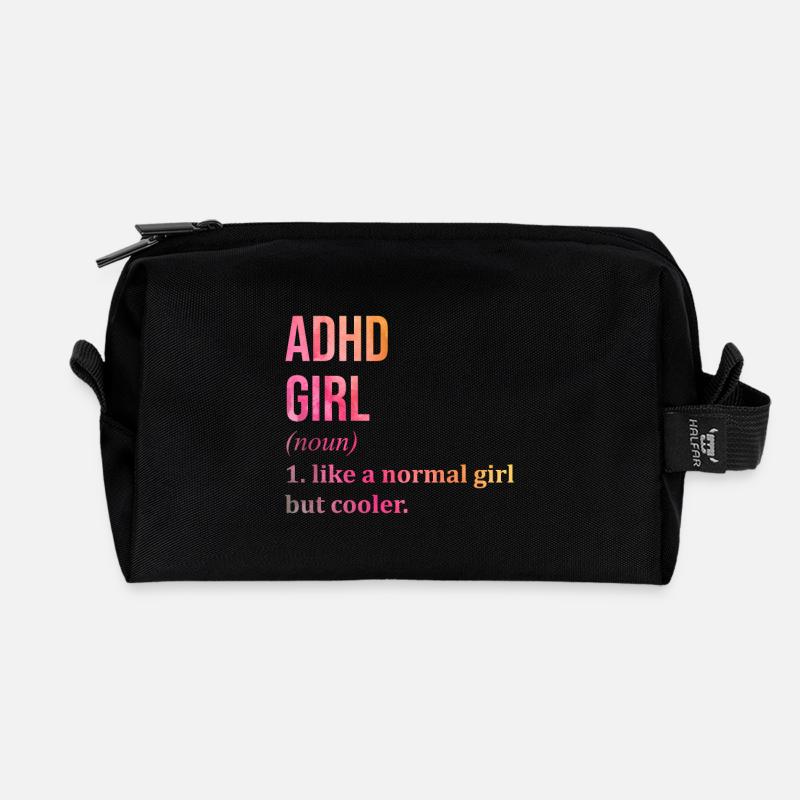 ADHS - Recycelte Kulturtasche - Schwarz