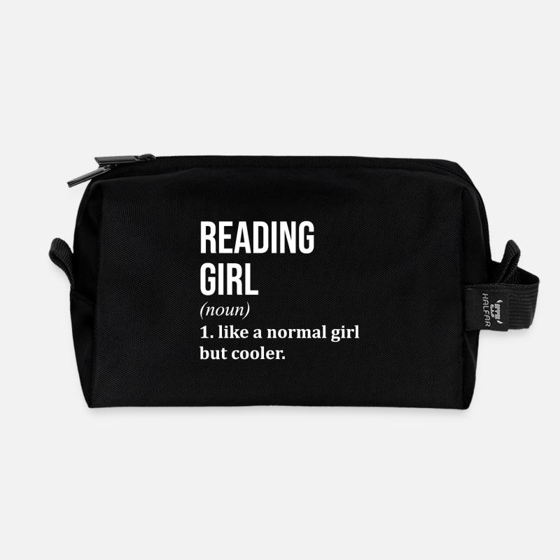 Lesen - Recycelte Kulturtasche - Schwarz