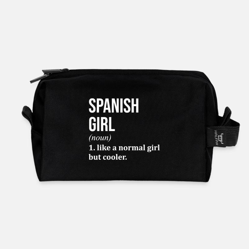 Spanien - Recycelte Kulturtasche - Schwarz