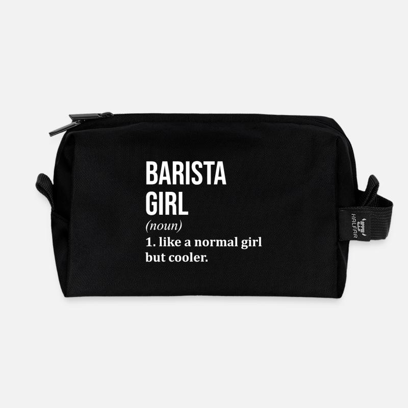 Barista - Recycelte Kulturtasche - Schwarz