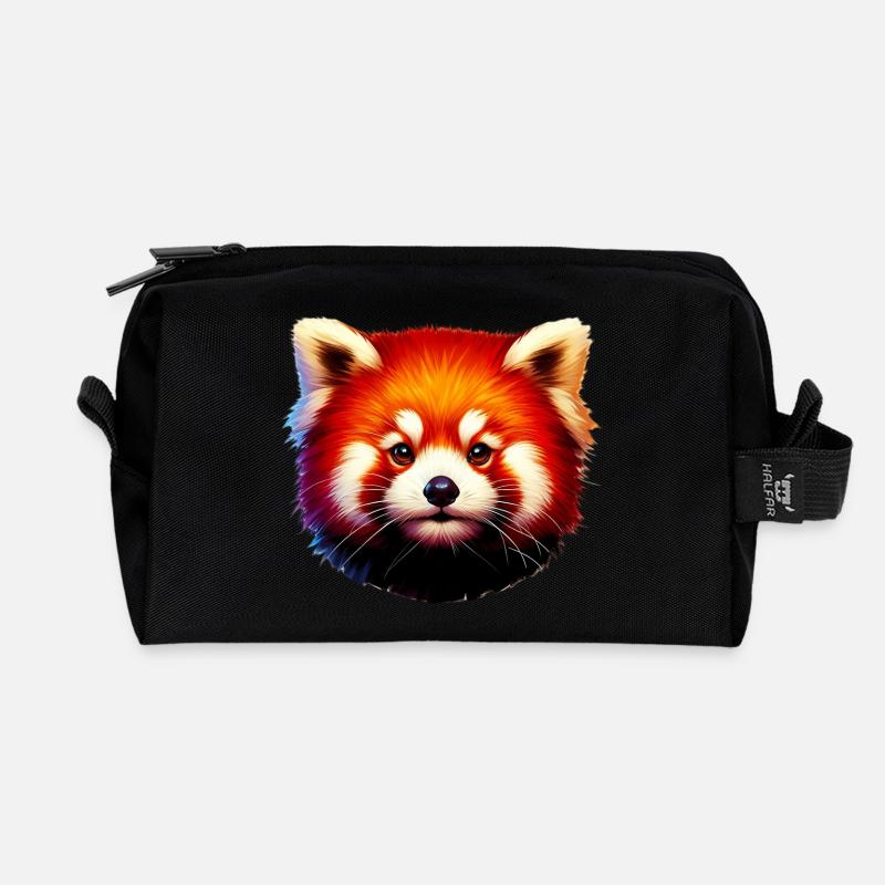 Kleiner Panda - Recycelte Kulturtasche - Schwarz