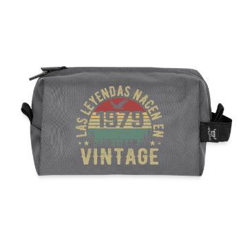 Legenden sind geboren 1979 Geburtstagsgeschenk 1979 - Recycelte Kulturtasche - Anthrazit - Vorne