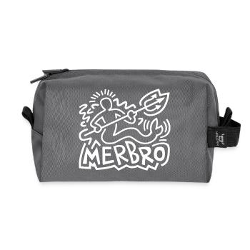 Merbro - Discover the magical underwater world - Recycled Toiletry Zip Bag - anthracite - Front