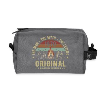 Legendary Since 1970 | 55th Anniversary Men - Recycled Toiletry Zip Bag - anthracite - Front