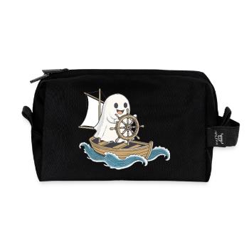 Ghost Sailor Halloween - Trousse de toilette en tissu recyclé - noir - Devant