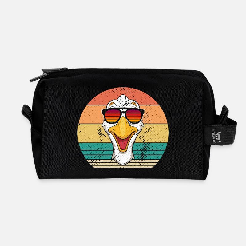 Gans - Recycelte Kulturtasche - Schwarz