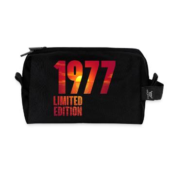 1977 - Recycelte Kulturtasche - Schwarz - Vorne