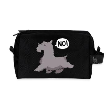 Scottish Terrier - Recycled Toiletry Zip Bag - black - Front