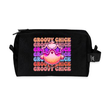 Easter Easter Bunny Easter Eve Easter Sunday Easter Egg Spring - Recycled Toiletry Zip Bag - black - Front