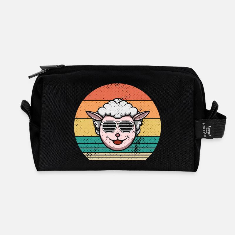 Schäfer Schaf - Recycelte Kulturtasche - Schwarz