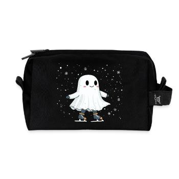 Geist auf Schlittschuhe - Recycelte Kulturtasche - Schwarz - Vorne