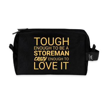 Storeman Crazy - Recycelte Kulturtasche - Schwarz - Vorne