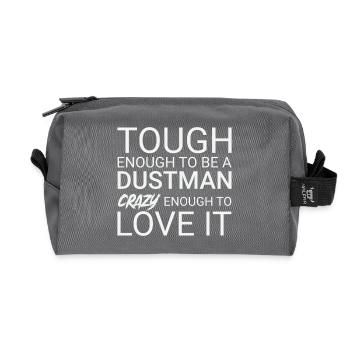 Dustman Crazy - Recycelte Kulturtasche - Anthrazit - Vorne