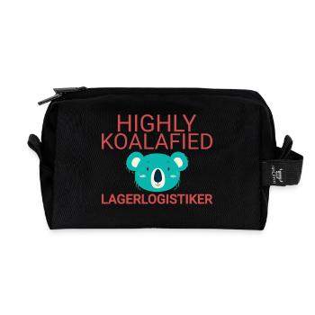 Entreprise de logistique d’entrepôt Koalafied - Trousse de toilette en tissu recyclé - noir - Devant