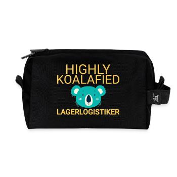 Entreprise de logistique d’entrepôt Koalafied - Trousse de toilette en tissu recyclé - noir - Devant