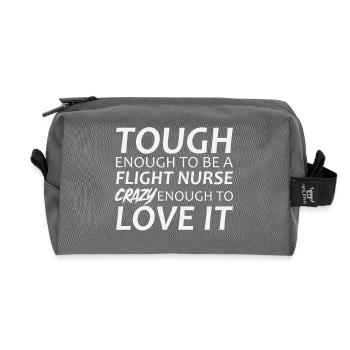 Infirmière de vol Crazy Air Rescue - Trousse de toilette en tissu recyclé - anthracite - Devant