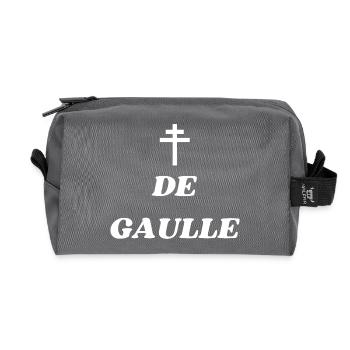 Croix de Lorraine De Gaulle - Trousse de toilette en tissu recyclé - anthracite - Devant