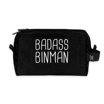 Binman Badass - Trousse de toilette en tissu recyclé - noir - Devant