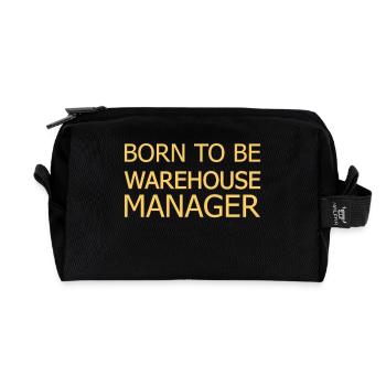 Warehouse Manager Born To Be - Recycelte Kulturtasche - Schwarz - Vorne