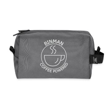 Binman Coffee Powered - Recycelte Kulturtasche - Anthrazit - Vorne
