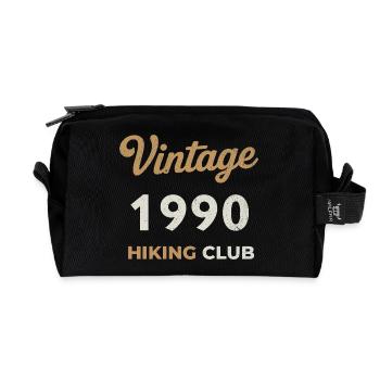 Vintage 1990 – Sailing Club Retro Geburtsjahr - Recycelte Kulturtasche - Schwarz - Vorne