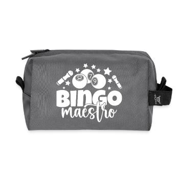Bingo Player Maestro Bingo - Recycled Toiletry Zip Bag - anthracite - Front