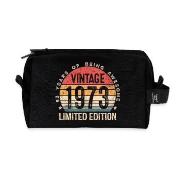 53 Jahre alter Vintage 1973 Limited Edition 53. Geburtstag - Recycelte Kulturtasche - Schwarz - Vorne