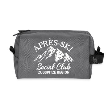 Après Ski Social Club Région de Zugspitze - Trousse de toilette en tissu recyclé - anthracite - Devant