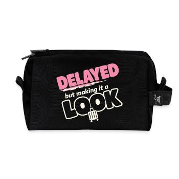 Reiseangst-humor, Flughafen-chaos, Fliegen Ist - Recycelte Kulturtasche - Schwarz - Vorne