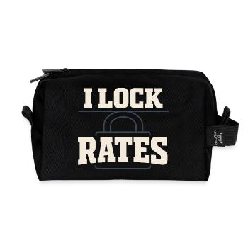 Mortgage Brokers, Loan Officers, - Recycled Toiletry Zip Bag - black - Front