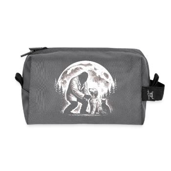 Bigfoot Vet - Recycled Toiletry Zip Bag - anthracite - Front