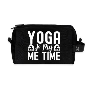 Pilates Enthusiasts Yoga Is My Me Time Pilates - Recycelte Kulturtasche - Schwarz - Vorne
