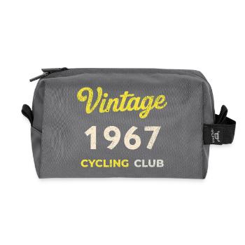 Vintage 1967 – Cycling Club Retro Geburtsjahr - Recycelte Kulturtasche - Anthrazit - Vorne