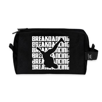 Drôle de Breakdancer - Trousse de toilette en tissu recyclé - noir - Devant