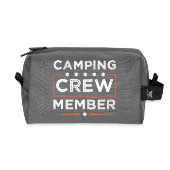 Camping Crew - Recycelte Kulturtasche - Anthrazit - Vorne