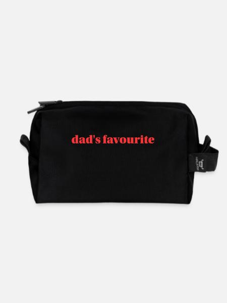 Papas Liebling - Recycelte Kulturtasche - Schwarz