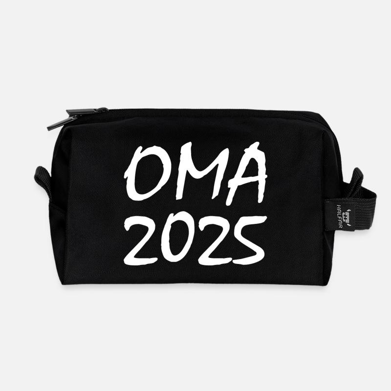 Oma 2025 - Recycelte Kulturtasche - Schwarz