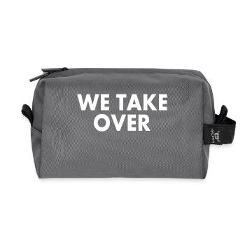 We take over - Recycelte Kulturtasche - Anthrazit - Vorne
