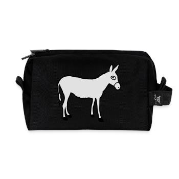 Esel | Reiten | Bauernhof Muli Reiter Farm Stall - Recycelte Kulturtasche - Schwarz - Vorne