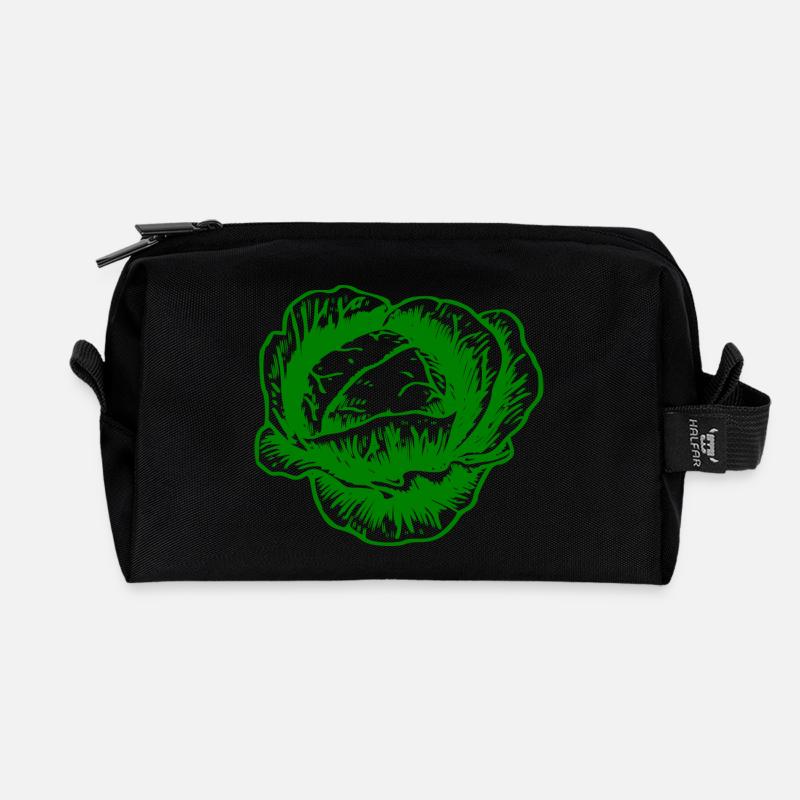 kohl rotkohl weisskohl cabbage kale veggie gemuese - Recycelte Kulturtasche - Schwarz